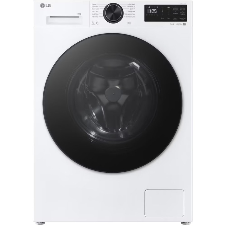 Masina de spalat rufe LG F4X5011TLB, AI DD, Steam, 11 kg, 1400 RPM, Clasa A, Alb