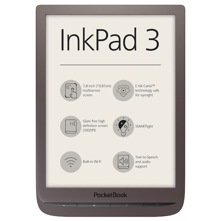 Pocketbook InkPad 3 ebook olvasó, Barna