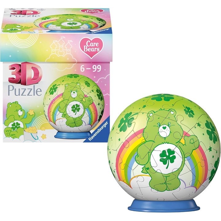 Puzzle 3D Ravensburger Ursuletul Norocos Care Bears, 54 Piese