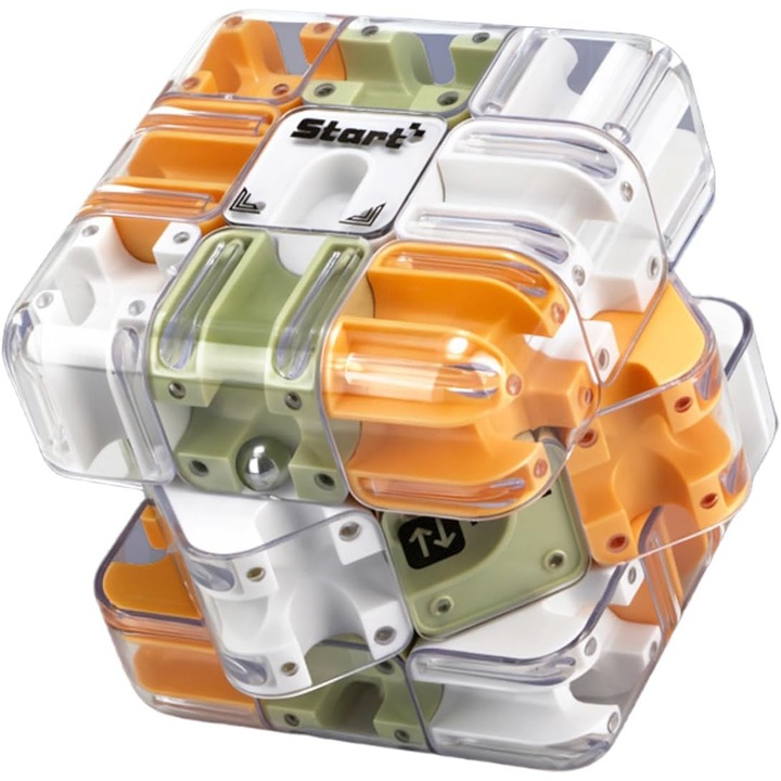 Cub Magic Labirint cu Bile, Puzzle 3D Educativ pentru Copii si Adulti