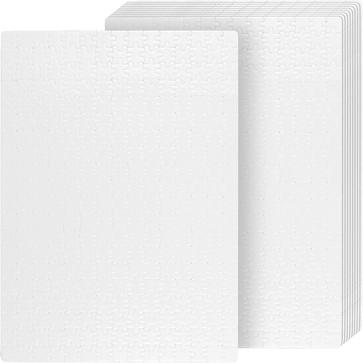 10 Seturi Puzzle Sublimare, 300 Piese Fiecare, 39.3x28cm, Personalizabile DIY