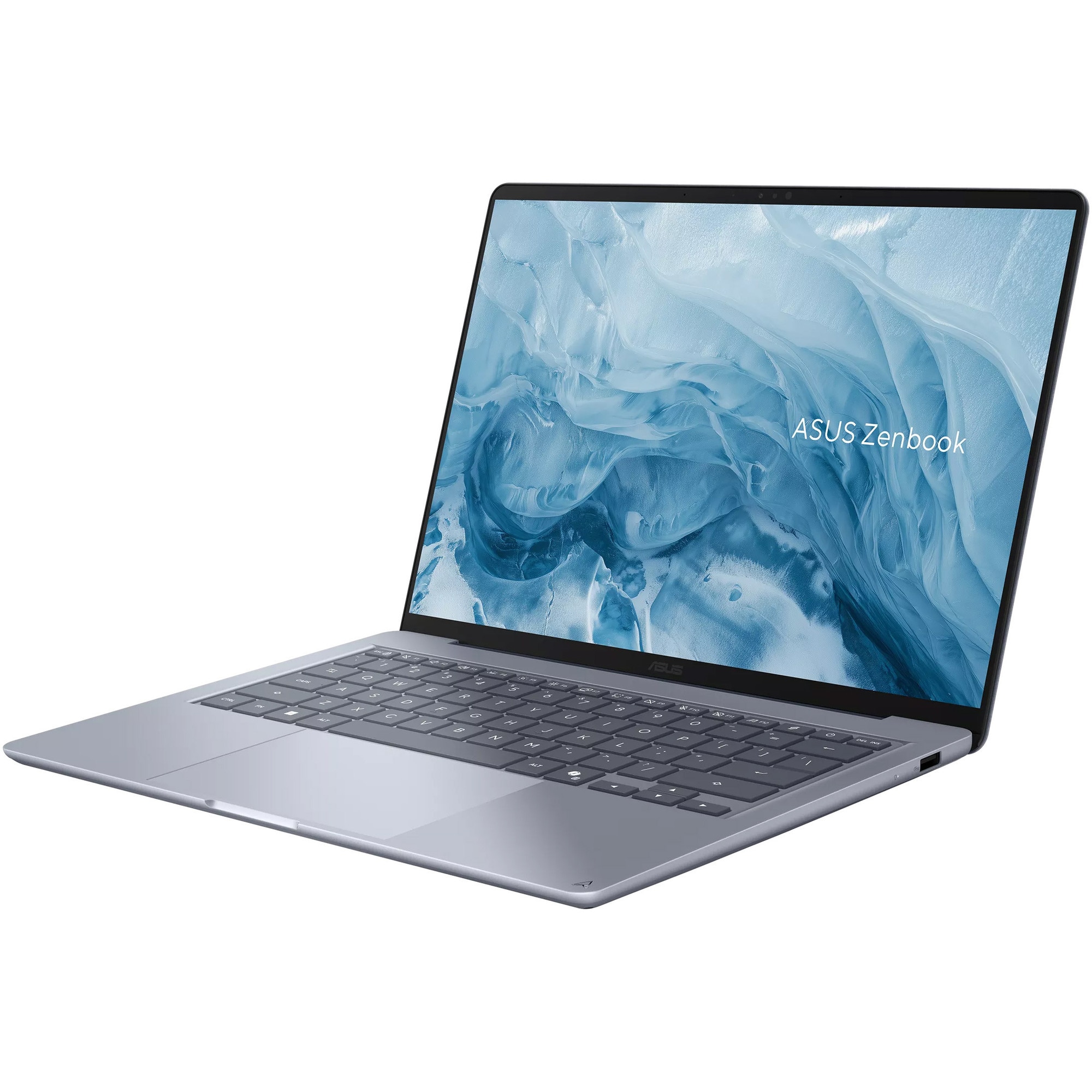 Laptop ASUS Zenbook 14 UX3480AA cu procesor Intel® Core™ Ultra 7 355 pana la 4.7GHz, 14'', Full HD, OLED, Touch, 16GB LPDDR5X RAM, 512GB SSD, Intel® Graphics, Windows 11 Home, Arctic Blue