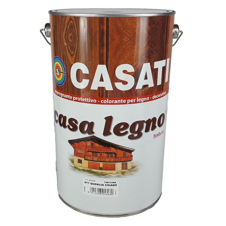 Casati Casa Legno félvastag lazúr festék 5 Liter- világos tölgy