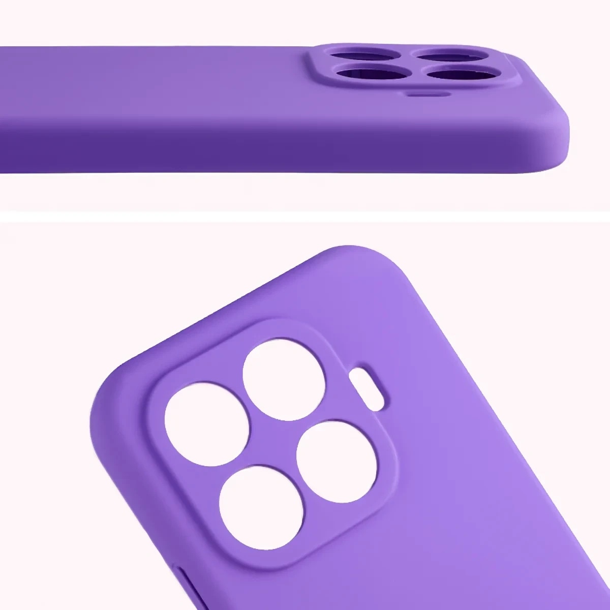 Carcasa Bizon Soft compatibila cu Xiaomi 17T Pro, Mov