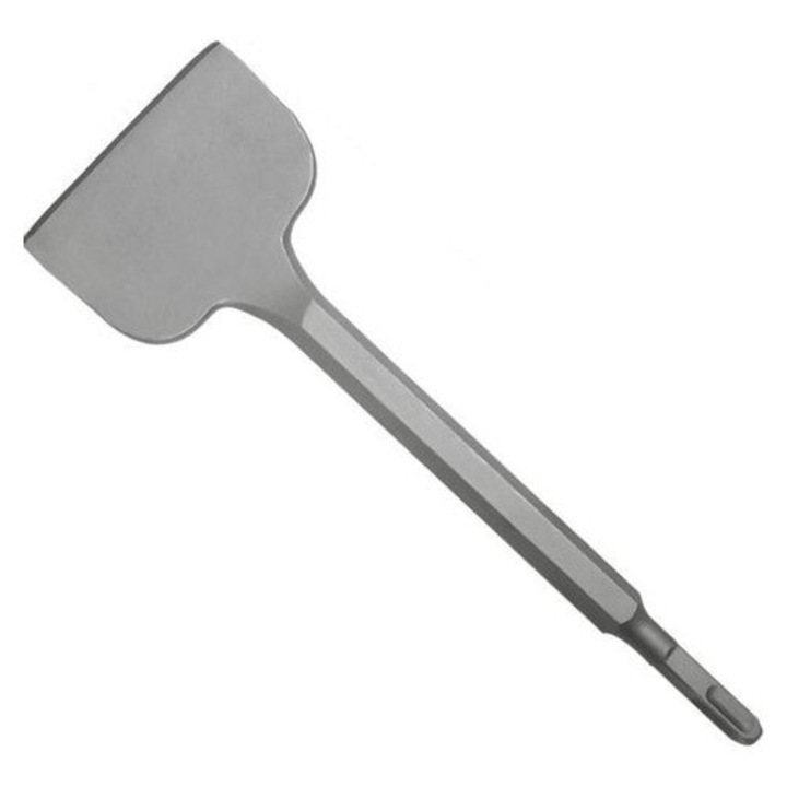 Dalta plata pentru ciocan electric MIGJJ-081110164, otel calit, lama 100 mm, lungime 280 mm, tija hexagonala 17 mm, argintiu