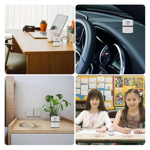 Mini aspirator desktop MIGJJ-081105014, USB reincarcabil, baterie 1800 mAh, autonomie pana la 120 min, 800 Pa, capacitate 58 ml, alb, 81 x 81 x 104 mm