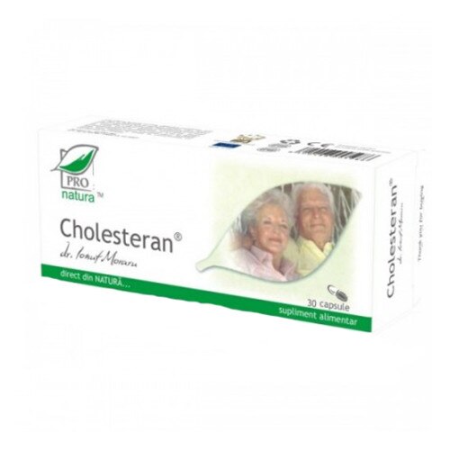 Supliment pentru reglarea colesterolului, Cholesteran 30cps