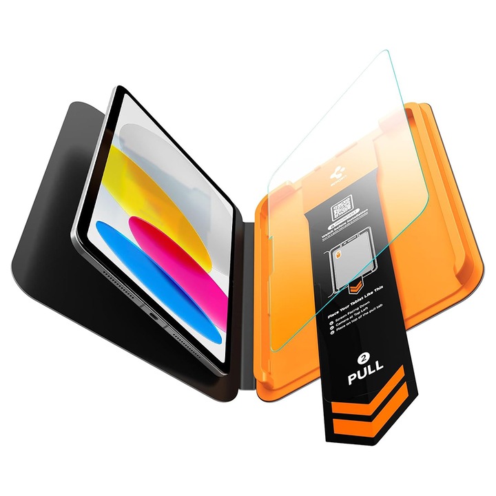 Folie pentru iPad 10 (2022) 10.9 / 11 (2025) - Spigen Glas.tR AlignMaster T (AGL11698) - Clear