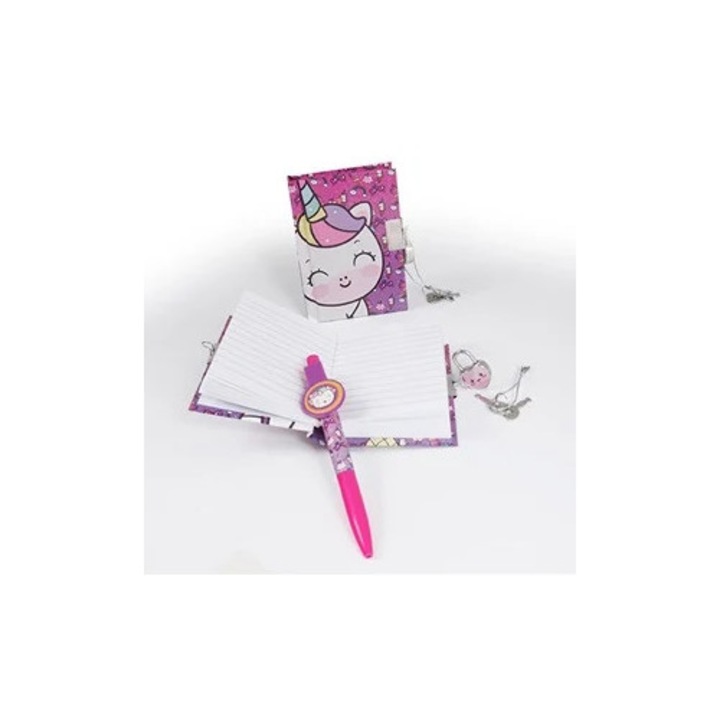 Set Agenda cu Pix & Lacat Unicorn - AS