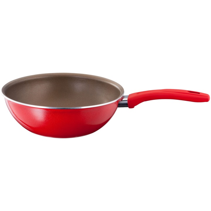 Tigaie wok Radiant aluminiu, 24 cm