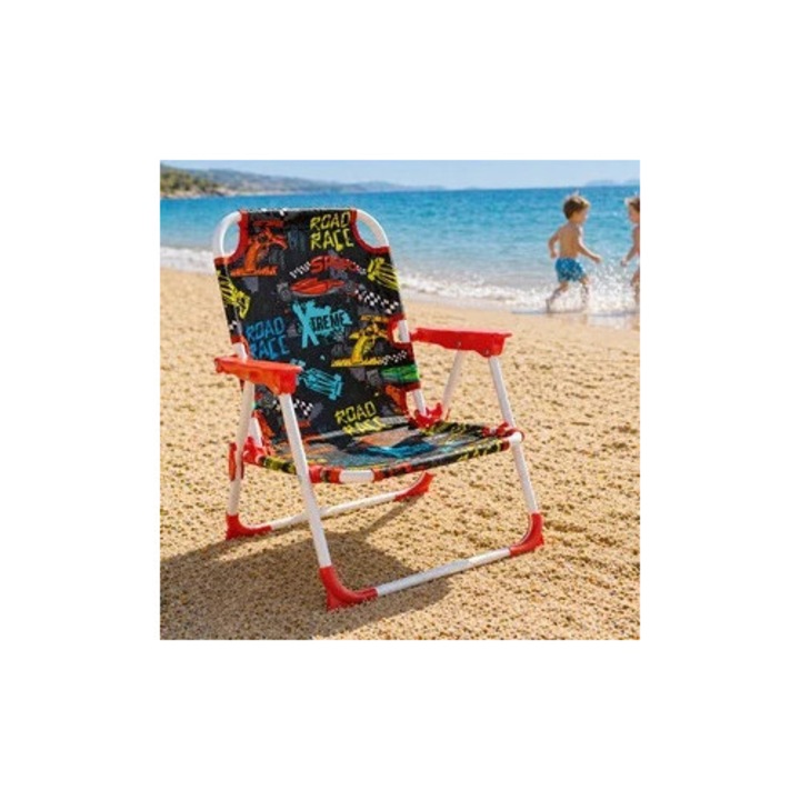 Scaun pentru Copii Pliabil cu Model Race Cars 33x34x47cm