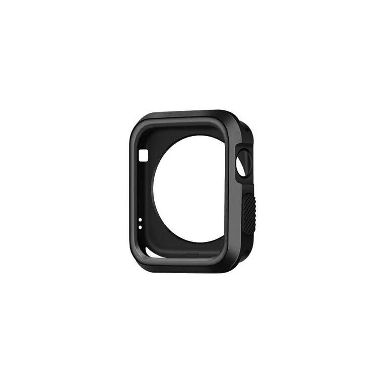 Husa Protectie Apple Watch, Carcasa Silicon, Negru, 38mm
