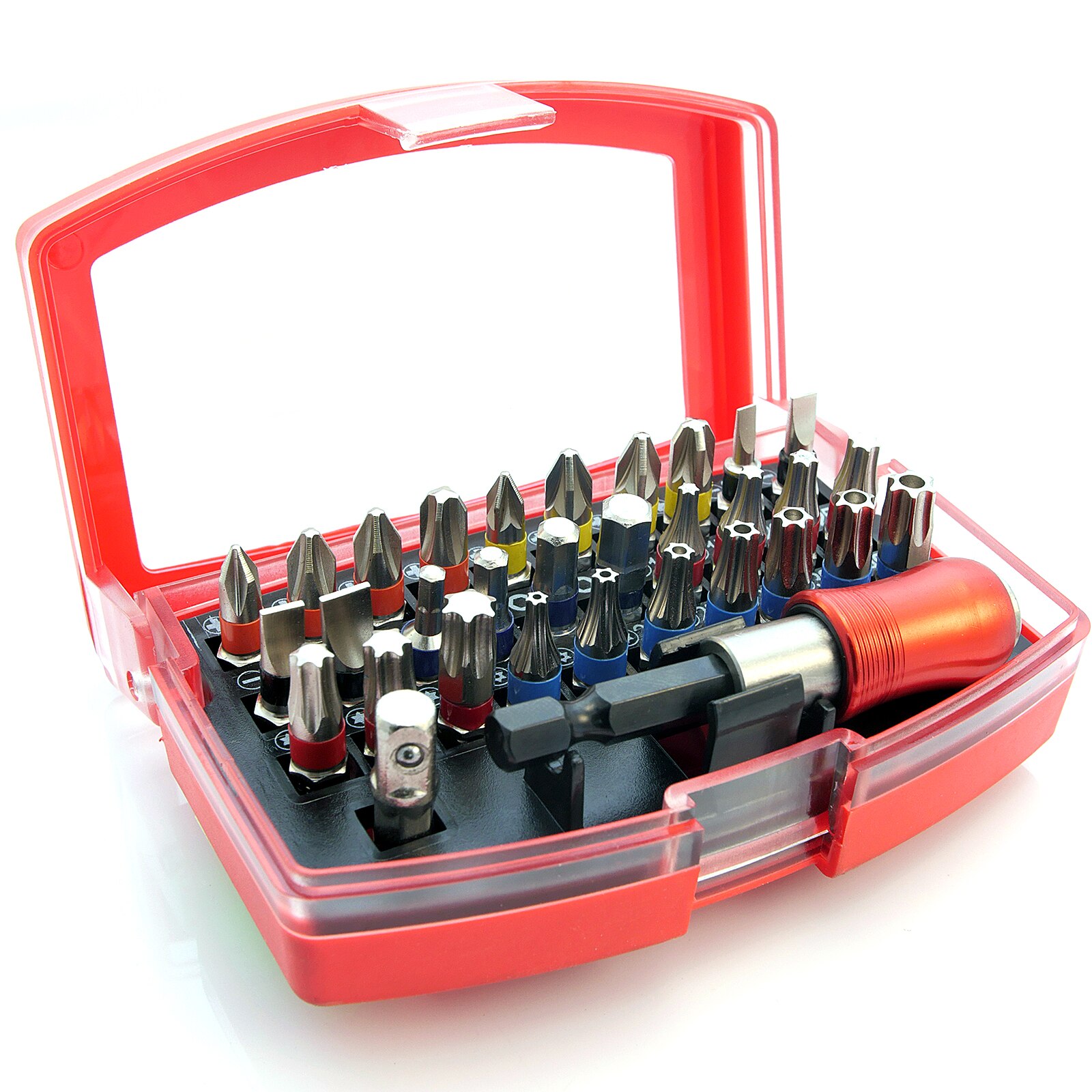 Trusa 30 biti + adaptor magnetic varfuri surubelnita - STREND PRO