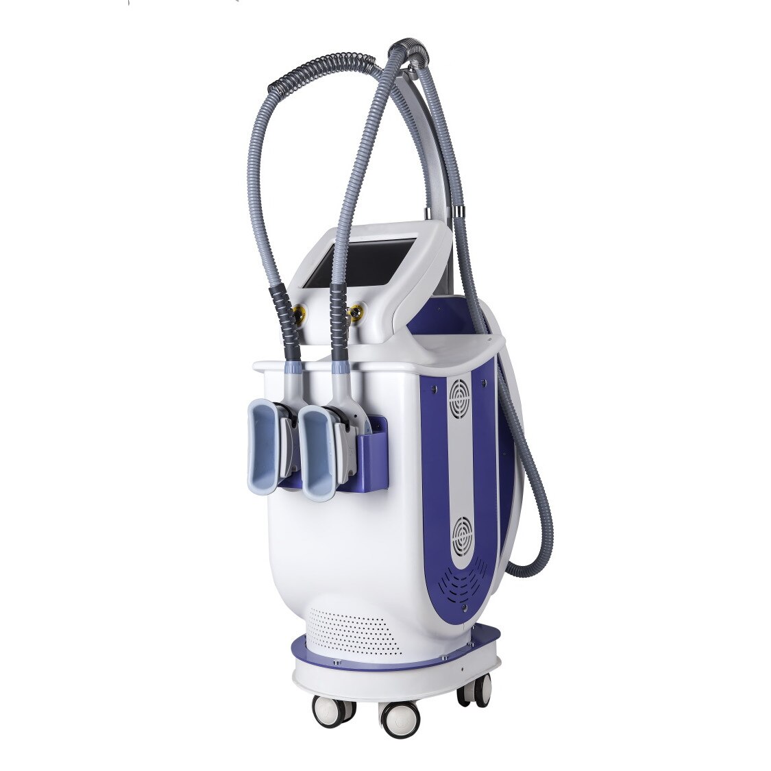 Aparat de criolipoliza cu LED, 2 manipuli din silicon medical, cu cipuri de racire inteligente