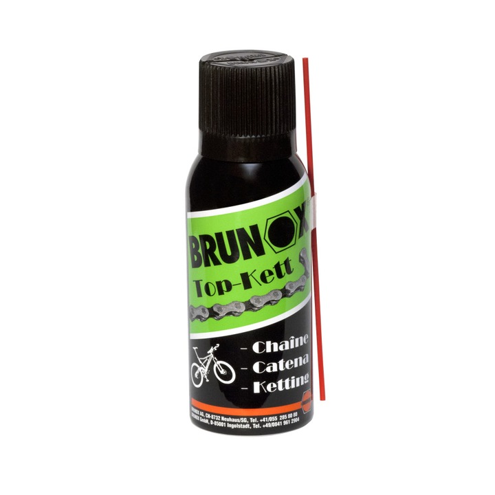 Brunox Top-Kett Spray 100ml pentru ungere si curatare lant bicicleta
