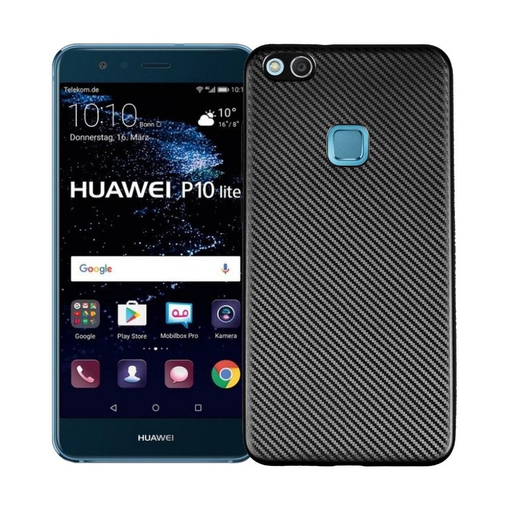 Husa de protectie i-Zore Carbon pentru Huawei P10 Lite, Negru