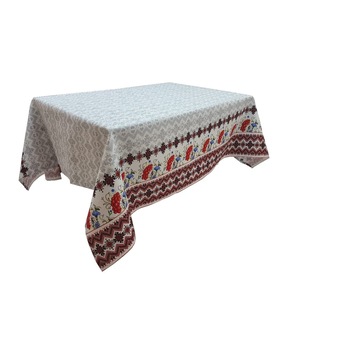 Fata de masa de bucatariecu motive traditionale si coacaze XL CASA GINO® , bumbac 100%, 135X160, masa 6 persoane Fata de masa de bucatariecu motive traditionale si coacaze XL CASA GINO® , bumbac 100%, 135X160, masa 6 persoane
