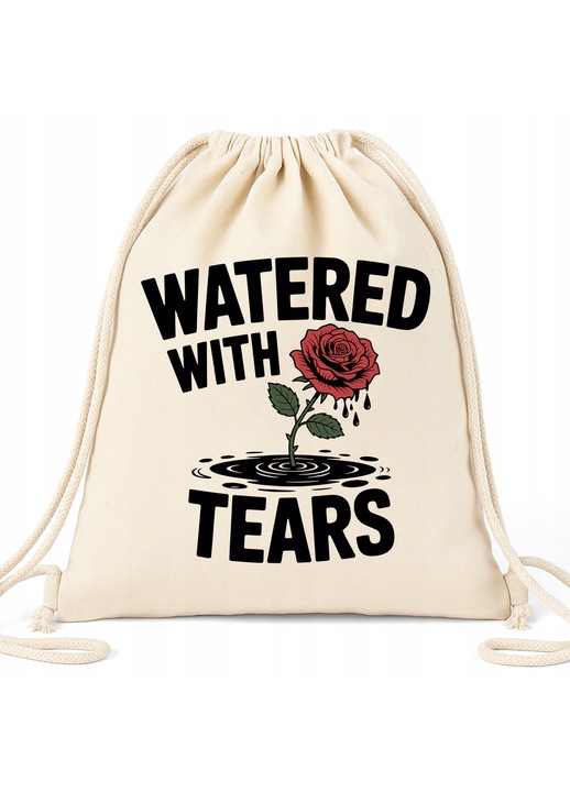 Раница ECO Бежова WATERED WITH TEARS - Пазаруване, Град, Училище