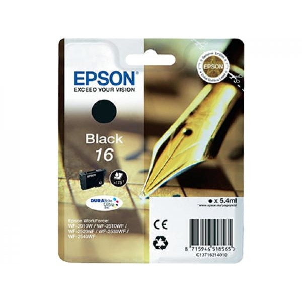Cartus Original Pentru imprimanta Epson T1621,WORKFORCE 2750DWF,WF 2630WF ,WF 2650DWF ,WF 2660DWF ,WF 2010W , WORKFORCE WF 2510WF , WF 2520NF , WORKFORCE WF 2530WF , WORKFORCE WF 2540WF