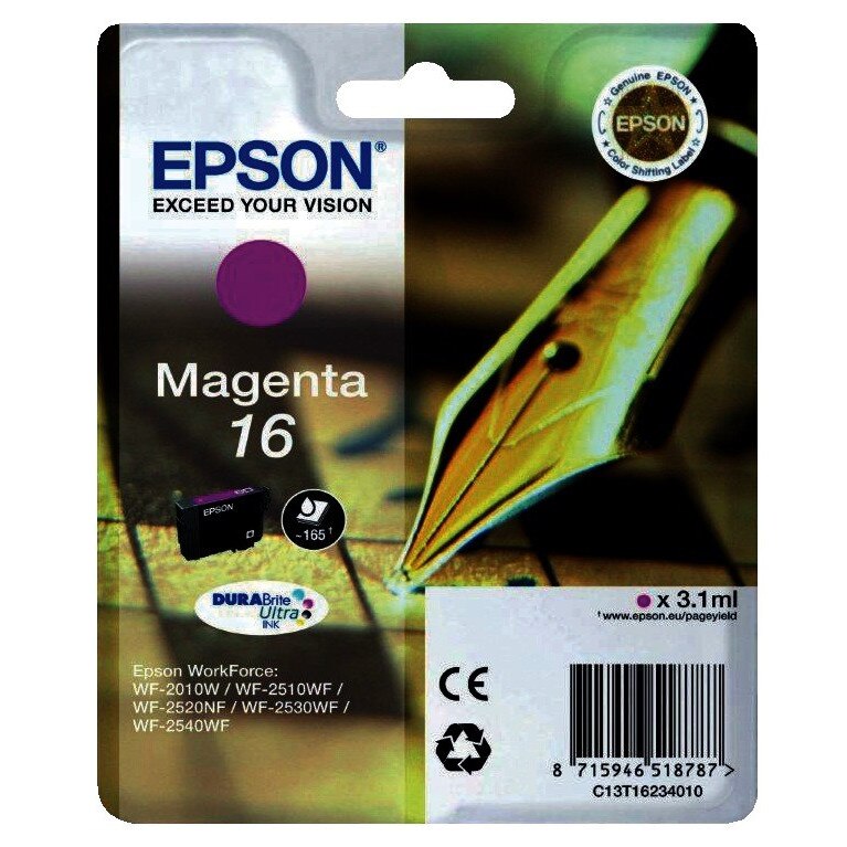 Cartus Original Pentru imprimanta Epson T1623,WORKFORCE 2750DWF,WF 2630WF ,WF 2650DWF ,WF 2660DWF ,WF 2010W , WORKFORCE WF 2510WF , WF 2520NF , WORKFORCE WF 2530WF