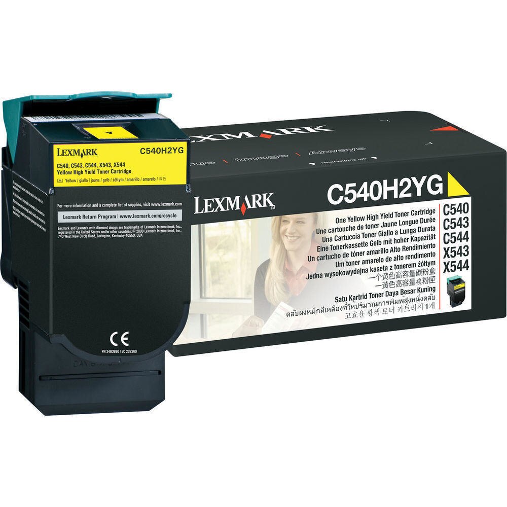 Cartus Original Pentru imprimanta Lexmark C540H2YG,Optra C 540 N,C 543 DN,C 544 DTN,C 544 DW,C 544 N,546 DTN,X 543 DN,X 544 DN,X 544 DTN,X 544 DW,X 546 DTN,X 548,X 548 DTE