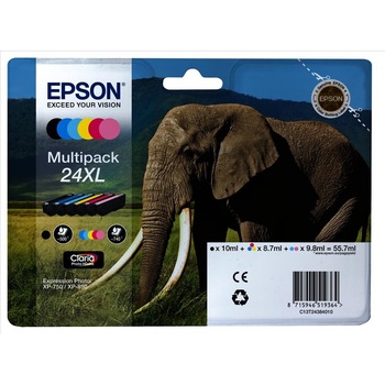 Cartus Original Pentru imprimanta Epson Multipack cmyk-lc-lm nr.24xl C13T24384010 xp-750,XP-850 Cartus Original Pentru imprimanta Epson Multipack cmyk-lc-lm nr.24xl C13T24384010 xp-750,XP-850