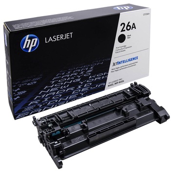 Cartus Toner Original pentru imprimanta HP 26A Black CF226A,HP Lasejet Pro M 400 Series/Pro M 402 dn /Pro M 402 dne /Pro M 402 Series /Pro MFP M 420 Series / Pro MFP M 426 dn /Pro MFP M 426 dw/Pro MFP/Pro MFP M 426 fw,Pro MFP M 426 n-3.1K Cartus Toner Original pentru imprimanta HP 26A Black CF226A,HP Lasejet Pro M 400 Series/Pro M 402 dn /Pro M 402 dne /Pro M 402 Series /Pro MFP M 420 Series / Pro MFP M 426 dn /Pro MFP M 426 dw/Pro MFP/Pro MFP M 426 fw,Pro MFP M 426 n-3.1K