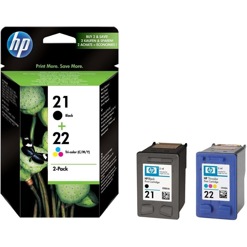 Cartus Original Pentru imprimanta HP 21/22 Combo-pack jet Print Cartridges,HP F370,D1360,F2180,PSC 1402,D1455, D1460, D1468,D2400, D2430, D2445, D2460,F2187, F2188, F2200, F2210, F2240,3940, HP Deskjet D1530,4180,PSC1410