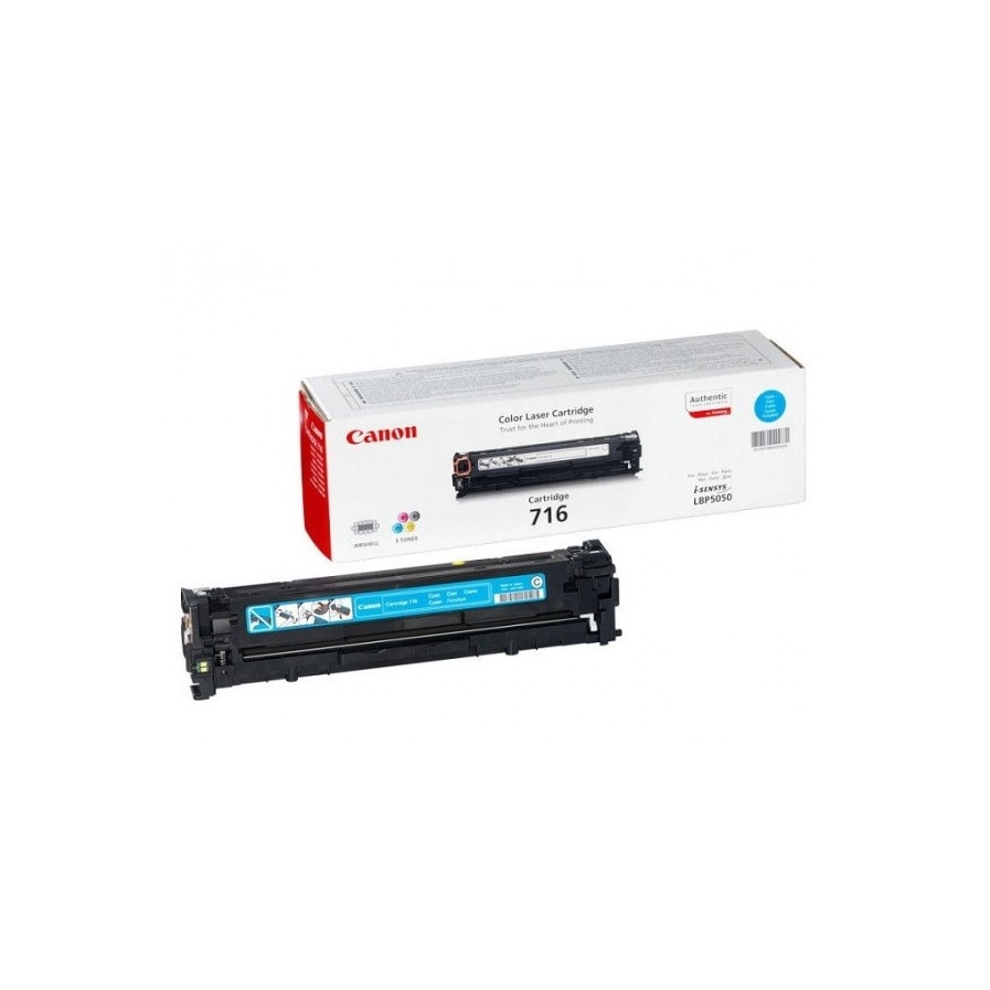 Cartus Original Pentru imprimanta Canon CRG-716 C, Canon I-Sensys LBP5050/N,MF8000,MF8030,MF8030 cn,MF8040 cn,MF8080 cw-1.5K