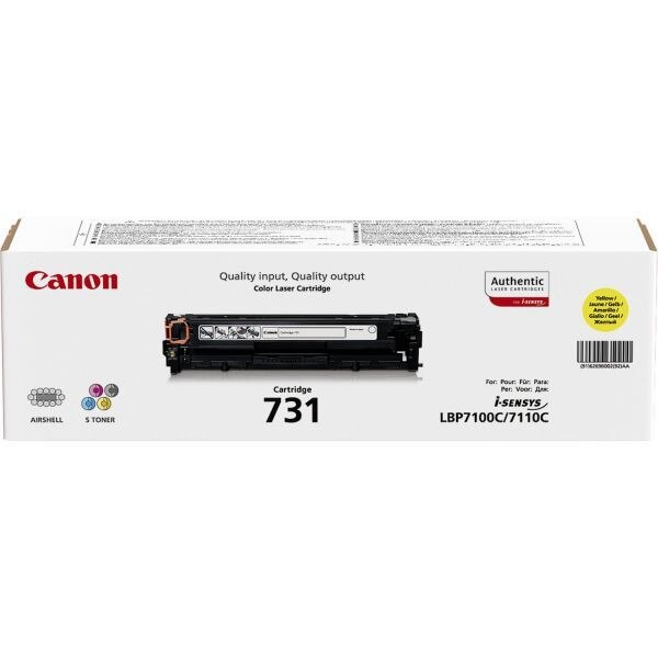 Cartus Original Pentru imprimanta Canon CRG-731Y,Canon I-Sensys LBP7100 Cn, LBP7110 Cn,Color imageclass LBP7110,MF8200,MF623 CN,MF624 CW,MF628,MF8280(1.500 pages)