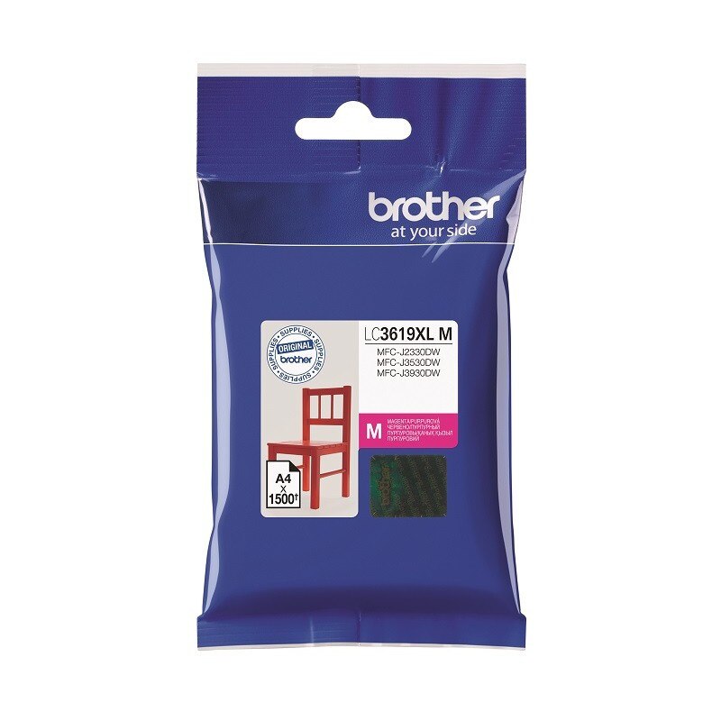 Cartus Original Pentru imprimanta Brother LC3619XLM, Cartridge HC Magenta for MFC-J2330DW/MFC-J3530DW/MFC-J3930DW (1.500 pagini)
