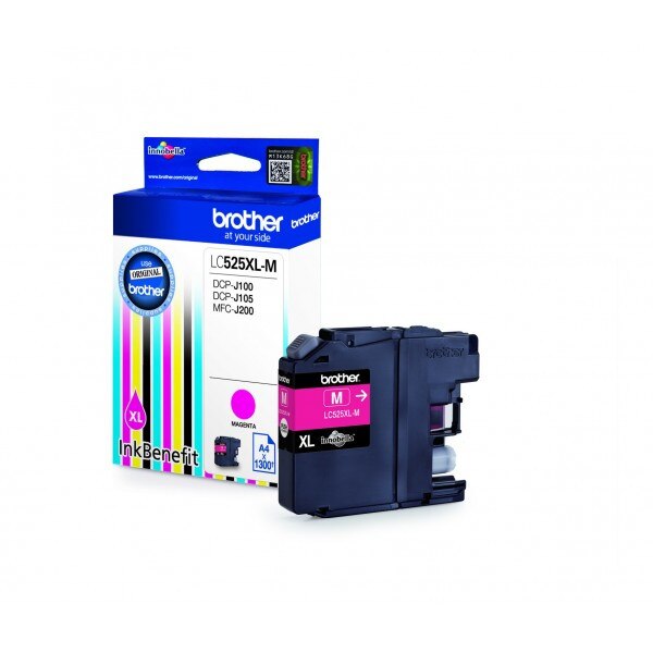 Cartus Original Pentru imprimanta Brother LC525XLM - High Yield Magenta Cartridge (~1300 pag) DCPJ100/DCPJ105/MFCJ200