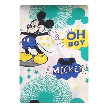 Cearsaf cu elastic roata pentru saltea 90x200 cm Deseda Mickey Mouse Cearsaf cu elastic roata pentru saltea 90x200 cm Deseda Mickey Mouse