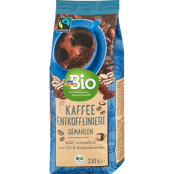 Cafea decofeinizata macinata, 250 g
