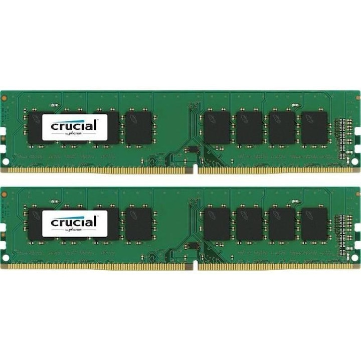 Памет Crucial, 8 GB DDR4 (2x4 GB), 2400 MHz, CL17