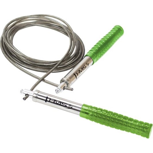 Coarda sarituri HMS SK55, reglabila, 3m, aluminiu, verde/argintiu