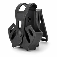 Toc Tactic pentru Catuse, Suport Rigid Tip Holster, Acces Rapid, Rotire 360°, Prindere pe Centura pana la 6, 5 cm sau MOLLE, Negru