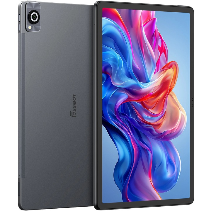 Tableta Fossibot TAB 13, 4G, Dual SIM, Wi-Fi 6G, 11.5-inch FHD 120Hz, Octa-Core, 12GB RAM, 256GB, Camera 50MP + 8MP, Bluetooth, GPS, 4 Difuzoare, 8000mAh, Widevine L1, Android 15, Gray