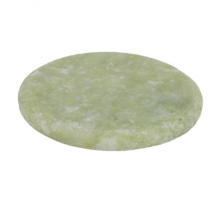 YANYXR BCS2979918 szempilla hosszabbító ragasztó tartó, kerek jáde lap, zöld, O 51 mm, 4 db-os szett