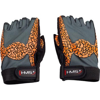 Manusi fitness dama HMS RST03, M, gri/orange Manusi fitness dama HMS RST03, M, gri/orange