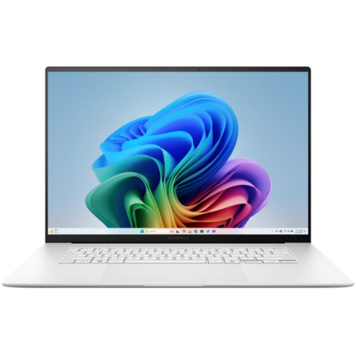 Laptop ASUS Zenbook S16 2.8K 16 inch AMD Ryzen AI 9 465 24GB 1TB SSD Windows 11 Pro Scandinavian White