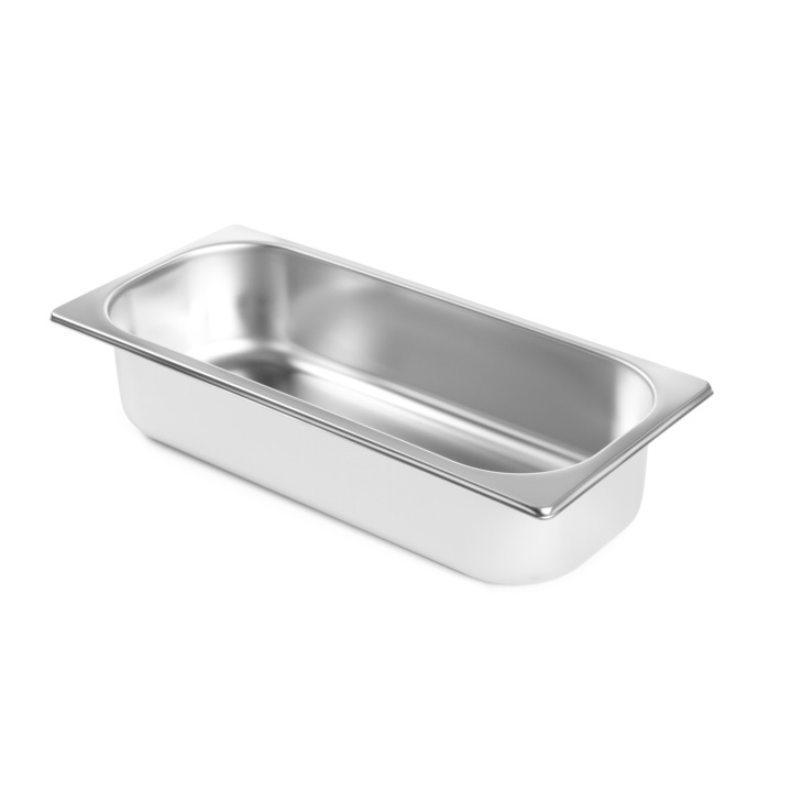 Gastronorm fagylaltos kád, 360x165x(H)150 mm, 6,5 l, rozsdamentes acél, Hendi