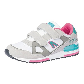 Pantofi sport pentru fete American Club 4594-3A, Alb Pantofi sport pentru fete American Club 4594-3A, Alb