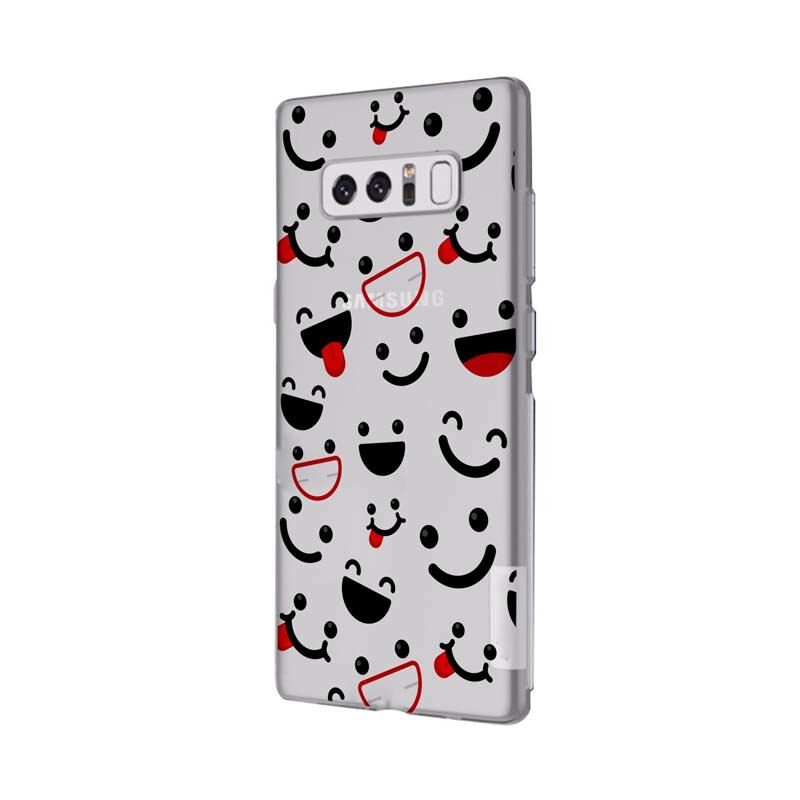 Husa Silicon, Transparent, Ultra Slim 0.3MM, Emotion, Samsung Galaxy Note 8
