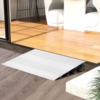 Rampa prag de usa rampa de intrare inaltime de 10, 5 cm cu cadru reglabil din aluminiu rampa de acces antiderapante