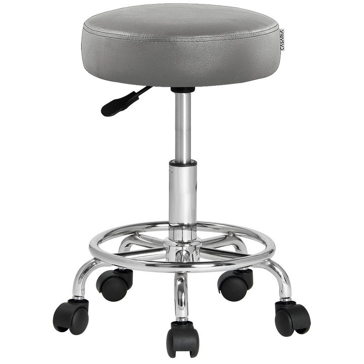Scaun rotativ, inaltime reglabila, rotatie, gri