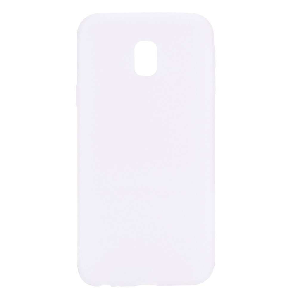 Husa Samsung Galaxy J3 2017 - Silicon moale tip TPU, Aspect mat, Alba