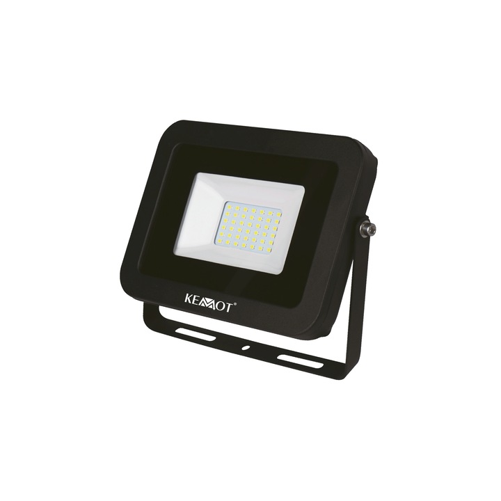 Reflector LED 30W Kemot, negru, 4000 K, 2700 LM