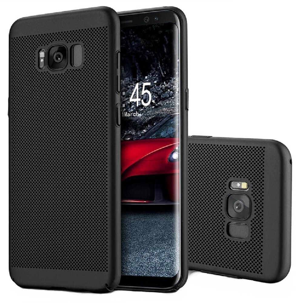 Husa de protectie Air cu perforatii pentru Samsung Galaxy S8 Plus, Negru