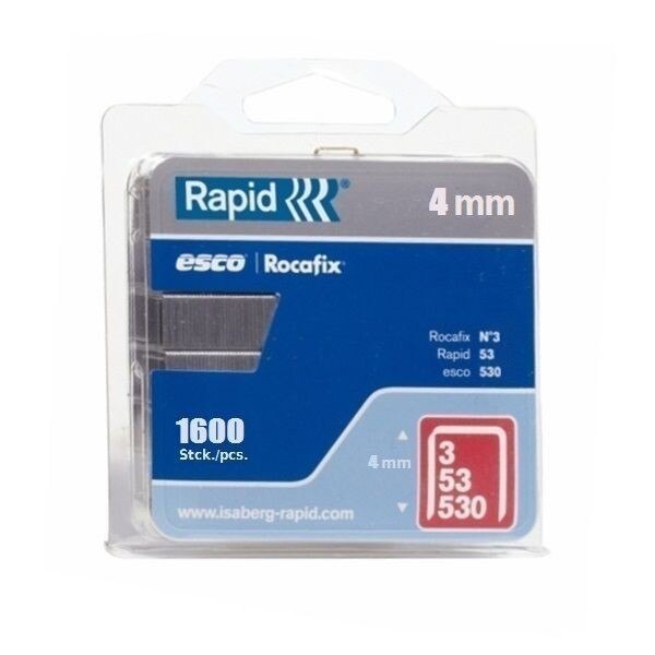 Capse Rapid 53/4 mm, galvanizate, 1.600/ blister